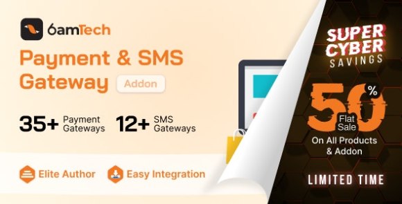 6amTech Payment and SMS Gateway Addon Download